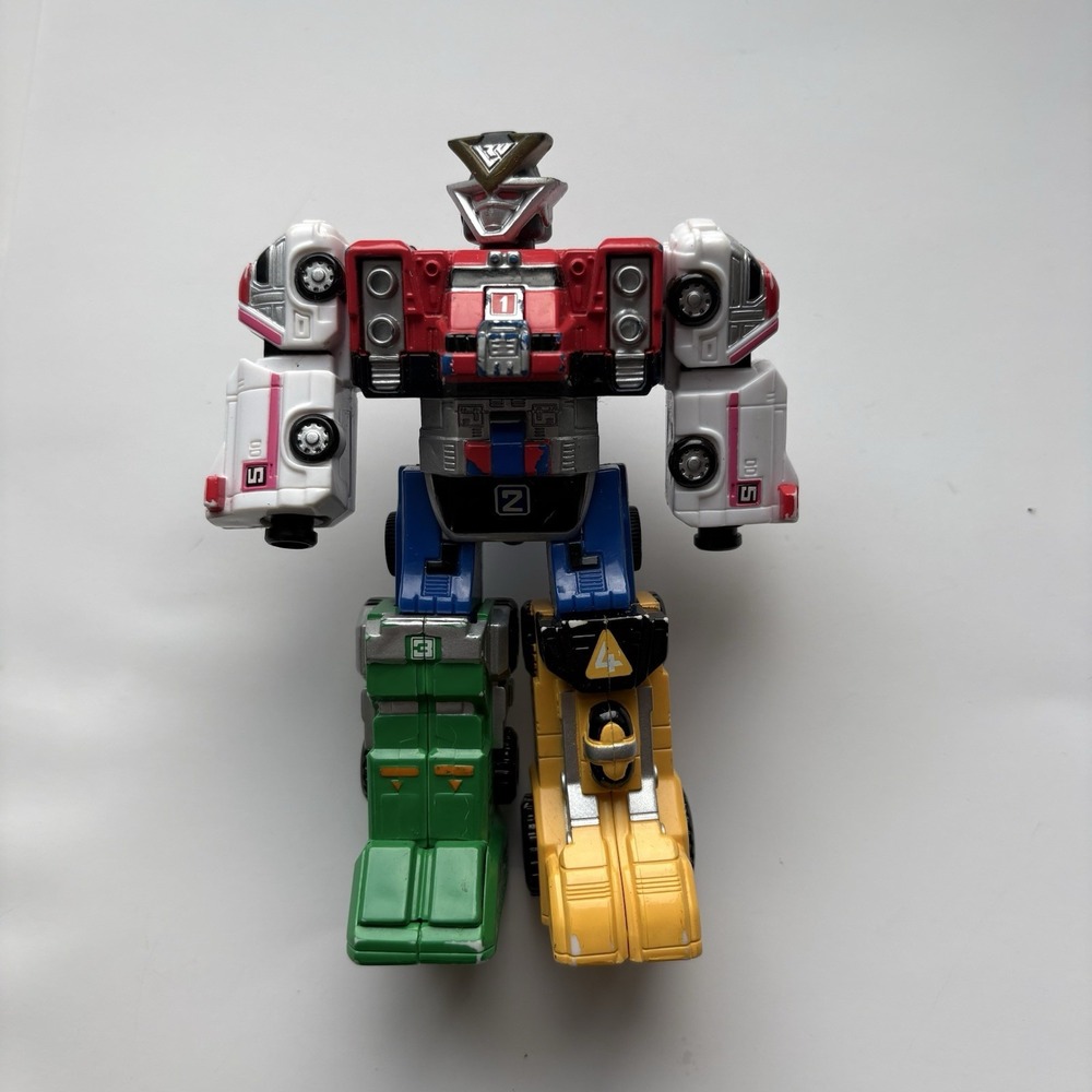Vintage 1997 Power Ranger Turbo Rescue Megazord Figure Toy Figurine— Mini
